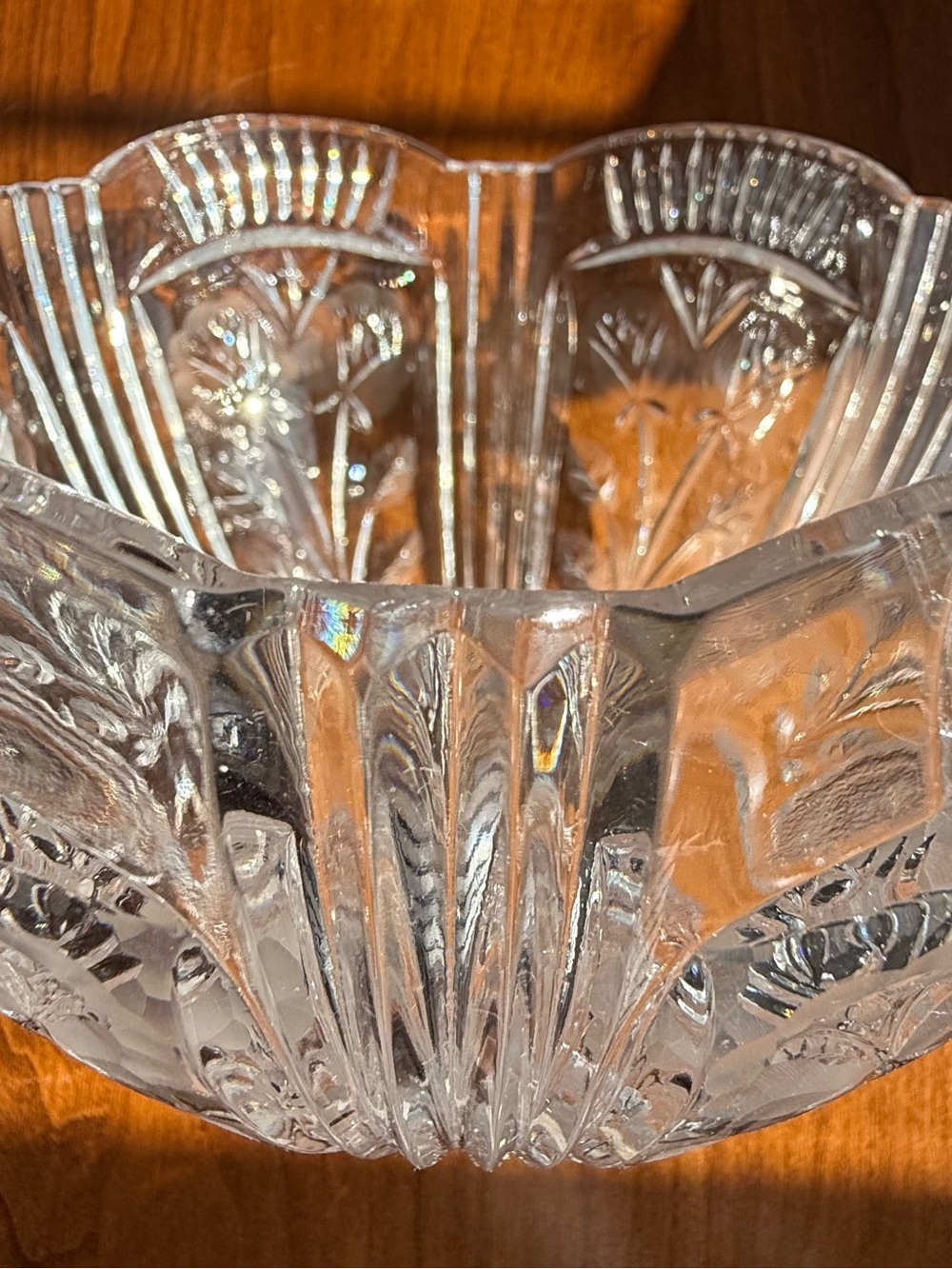 Vintage Crystal Clear Industries "Darlington" 24% Lead Crystal Bowl